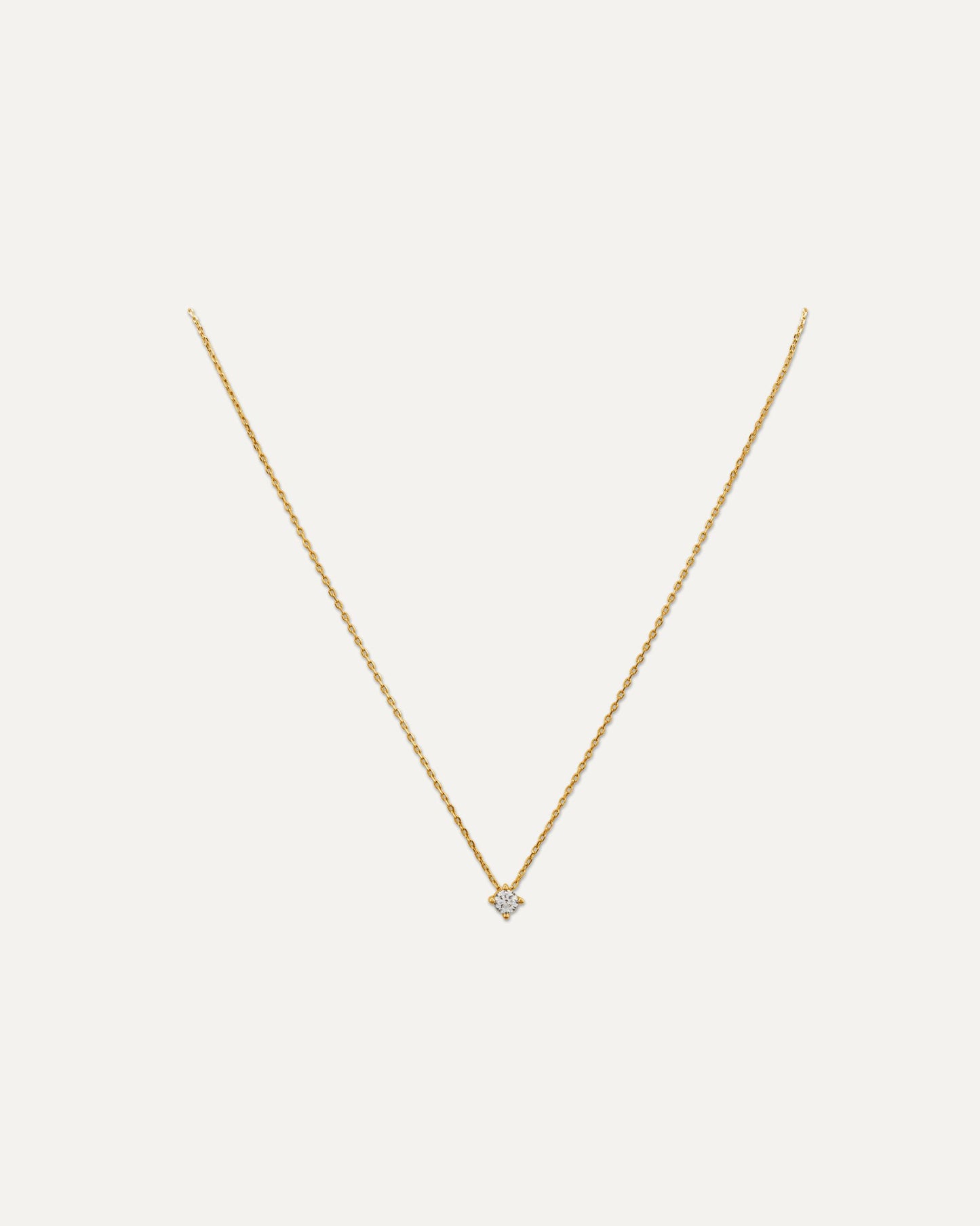 Collana Sveva Oro Collana a filo con punto luce.