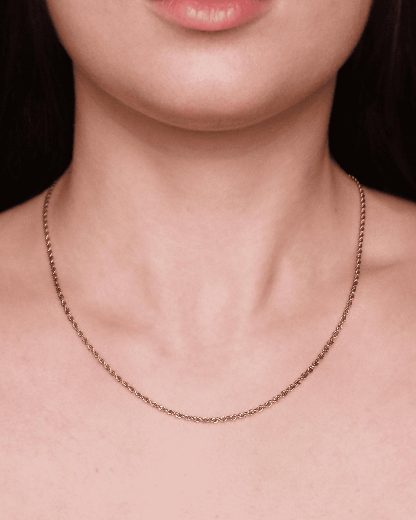 Collana Tiziana Oro Collana con maglia a corda