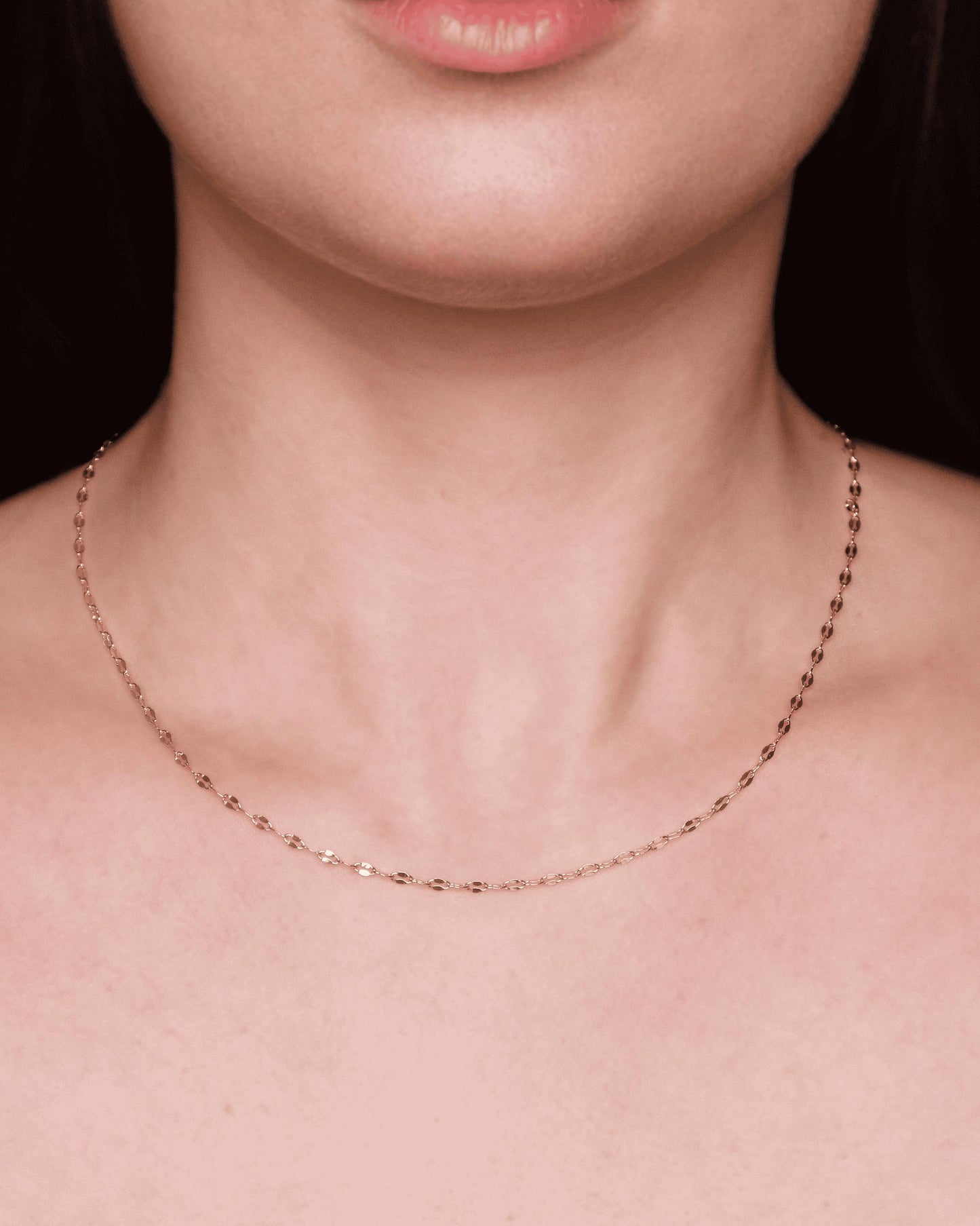 Collana Aida Oro Collana con maglia diamantata.