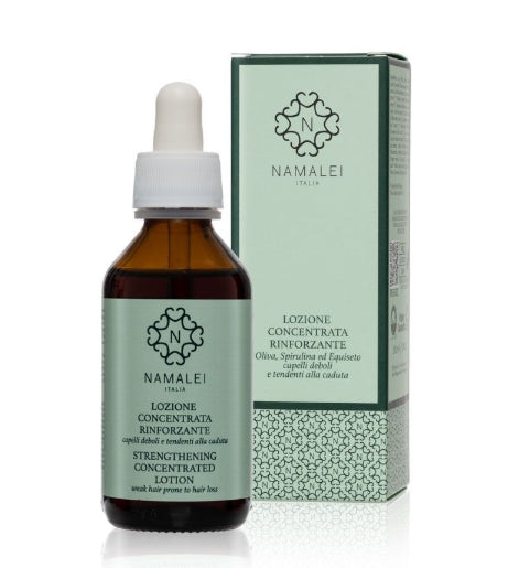 Lozione Concentrata Rinforzante Oliva, Spirulina ed Equiseto - Capelli Deboli e Tendenti alla Caduta