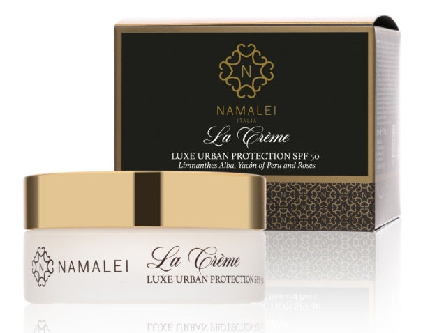 La Crème Luxe Urban Protection Spf 50 - Con Limnanthes Alba, Yacòn del Perù e Rose