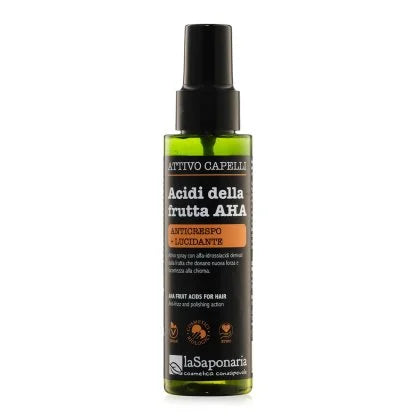 Acidi della frutta AHA Attivo capelli spray anticrespo e lucidante, anti-sale e anti-calcare