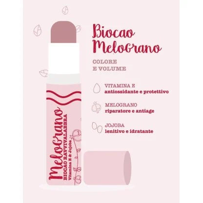 Biocao Melograno Biocao ravviva-labbra colorato, ad azione volumizzante