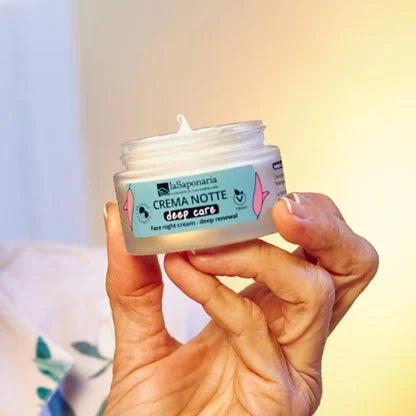 Crema viso notte antiage Deep Care Crema viso antiage per un rinnovamento profondo durante il sonno