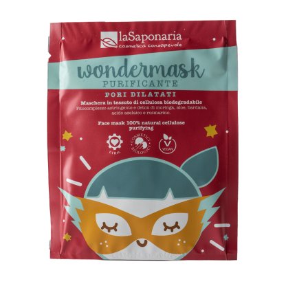 Wondermask - Maschera in tessuto purificante Maschera in tessuto purificante e riequilibrante, per pelli più serene