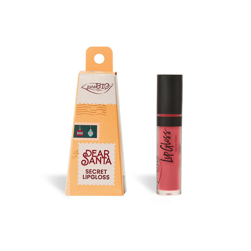puroBIO Cosmetics Dear Santa Secret Lipgloss, 04 Pink Grapefruit