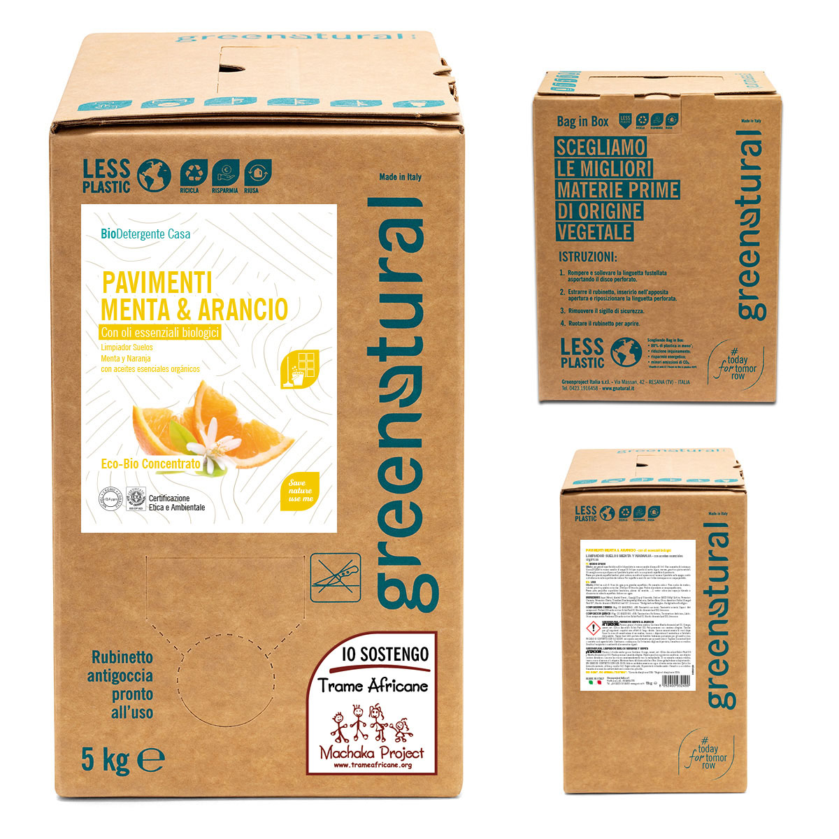 Ricarica Pavimenti Universale
Con Olio Essenziale di Menta & Arancio Bio 1000 kg