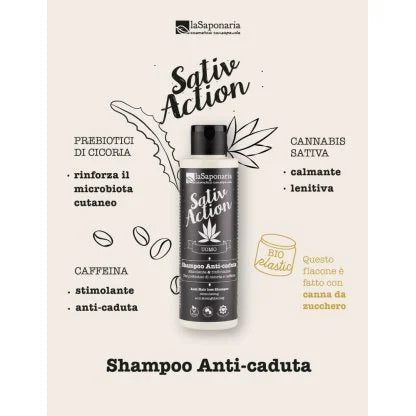 Shampoo Bio Anti caduta Shampoo bio contro la caduta dei capelli ad azione stimolante