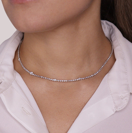 Collana Tennis con punti luce Camilla Collana tennis con zirconi punto luce.