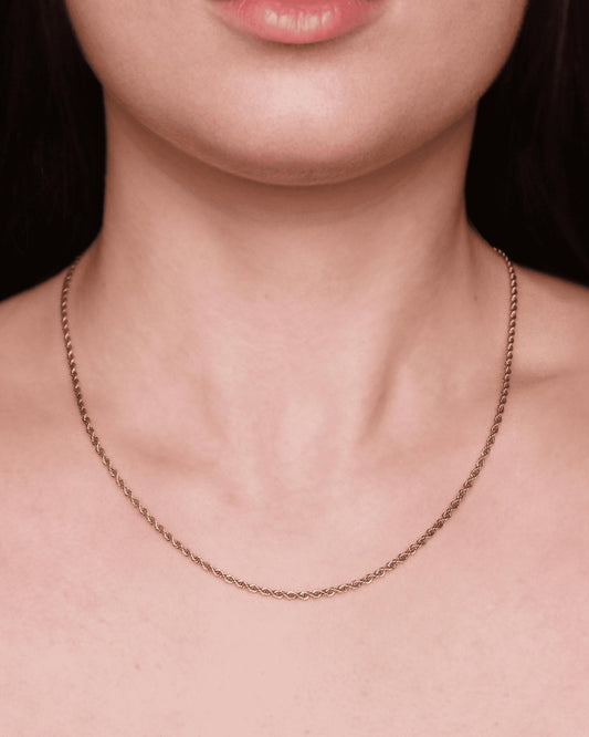 Collana Tiziana Oro Collana con maglia a corda