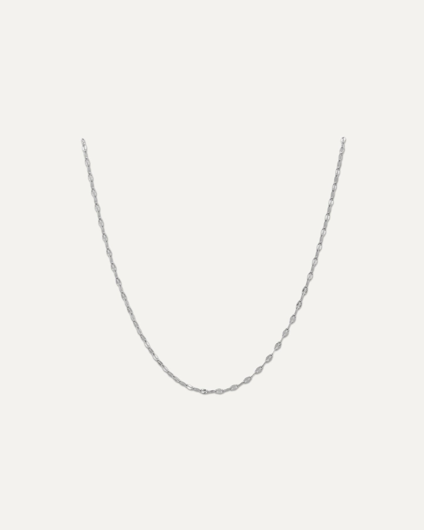 Collana Aida Argento Collana con maglia diamantata.