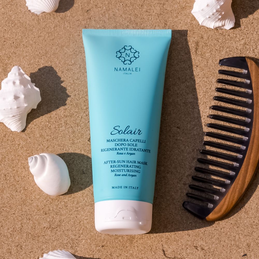Maschera Capelli Dopo Sole Rigenerante ed Idratante Rosa ed Argan