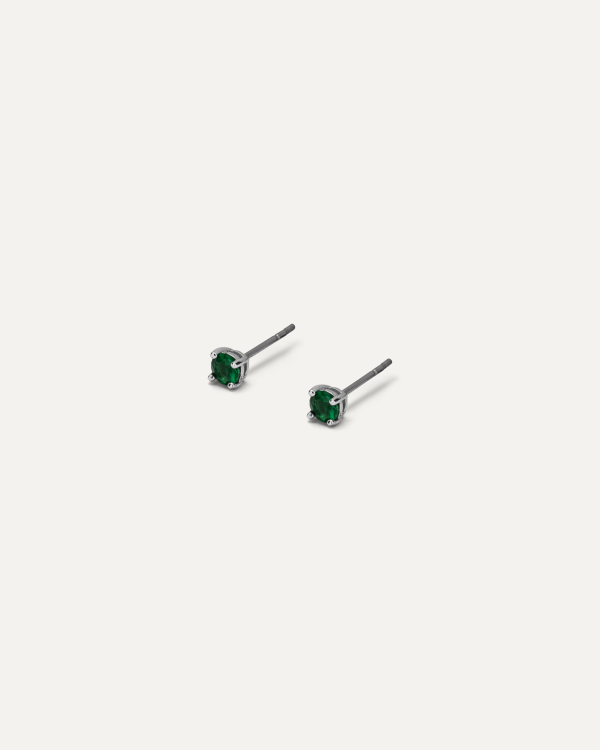 Orecchini punto luce Cloe Punto Luce con zircone verde