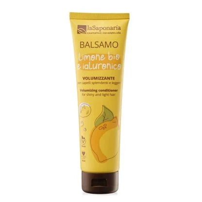 Balsamo capelli volumizzante Limone Bio Balsamo volumizzante per capelli splendenti e leggeri con Ialuronico