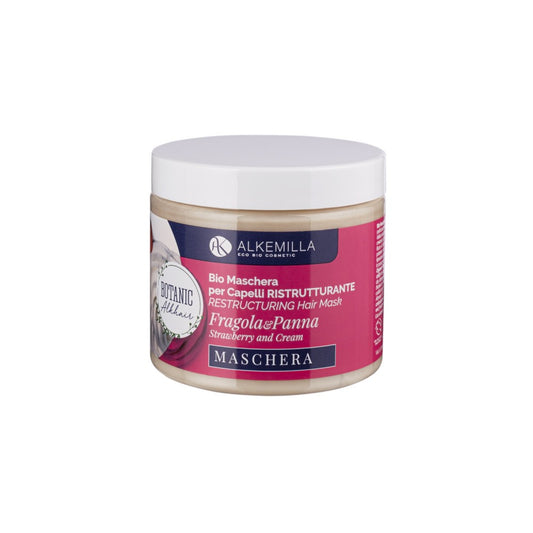 Maschera Capelli Ristrutturante Panna e Fragola - Alkemilla