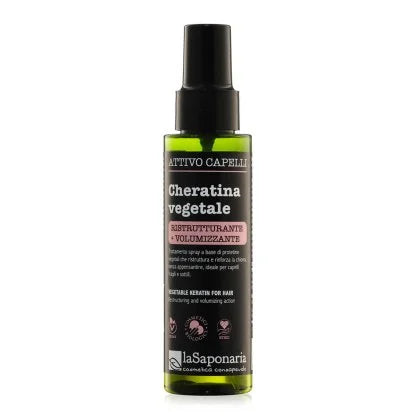 Cheratina vegetale Attivo capelli spray ristrutturante e volumizzante
