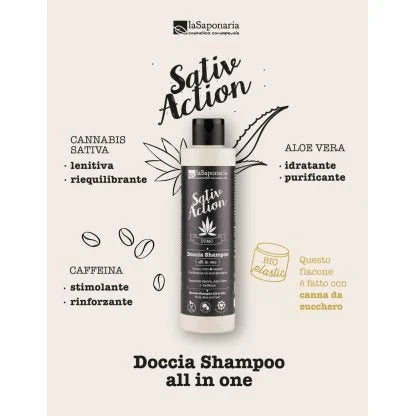 Doccia Shampoo All in one Doccia Shampoo per corpo, viso e capelli ad azione energizzante