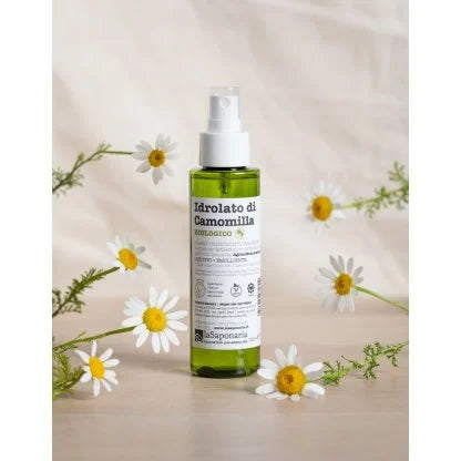 Idrolato di camomilla bio Acqua floreale lenitiva, sfiammante, adatta a pelli sensibili