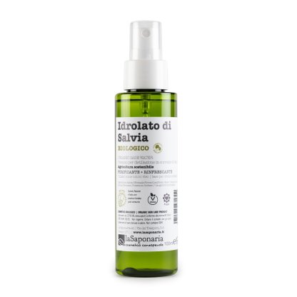 Idrolato di salvia bio Acqua floreale antibatterica e rivitalizzante per pelli impure