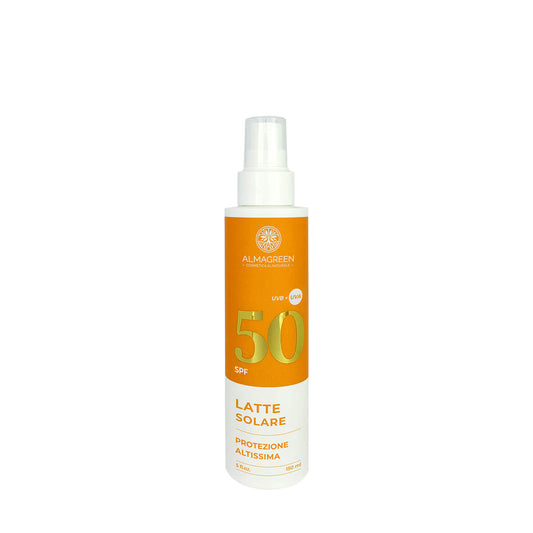 Latte solare spray protezione altissima SPF 50