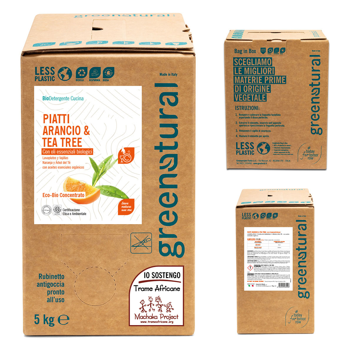 Ricarica Piatti Arancio & Tea Tree 1000 ml