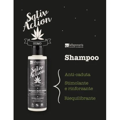 Shampoo Bio Anti caduta Shampoo bio contro la caduta dei capelli ad azione stimolante