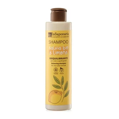 Shampoo Bio Riequilibrante Limone Shampoo riequilibrante per cute e capelli grassi con Salvia bio e Limone