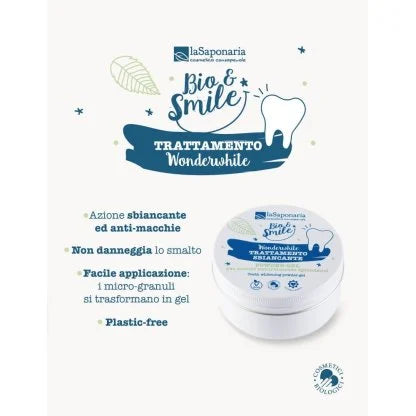 Trattamento sbiancante WonderWhite Powder-gel trattamento denti ad azione sbiancante e anti-macchie