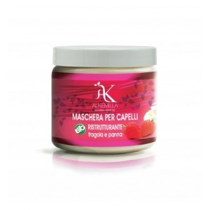 MASCHERA CAPELLI BIO RISTRUTTURANTE FRAGOLA E PANNA